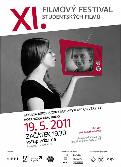 XI. filmový festival studentských filmů
<!-- by Texy2! --> (autor: Filmový festival studentských filmů)